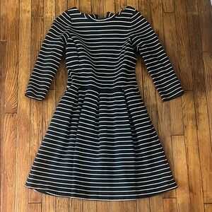 Black and White Striped Dress